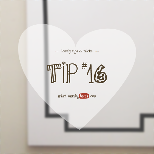 Lovely Tip #16: Decorative Washi Tape on Doors via www.whatmandyloves.com
